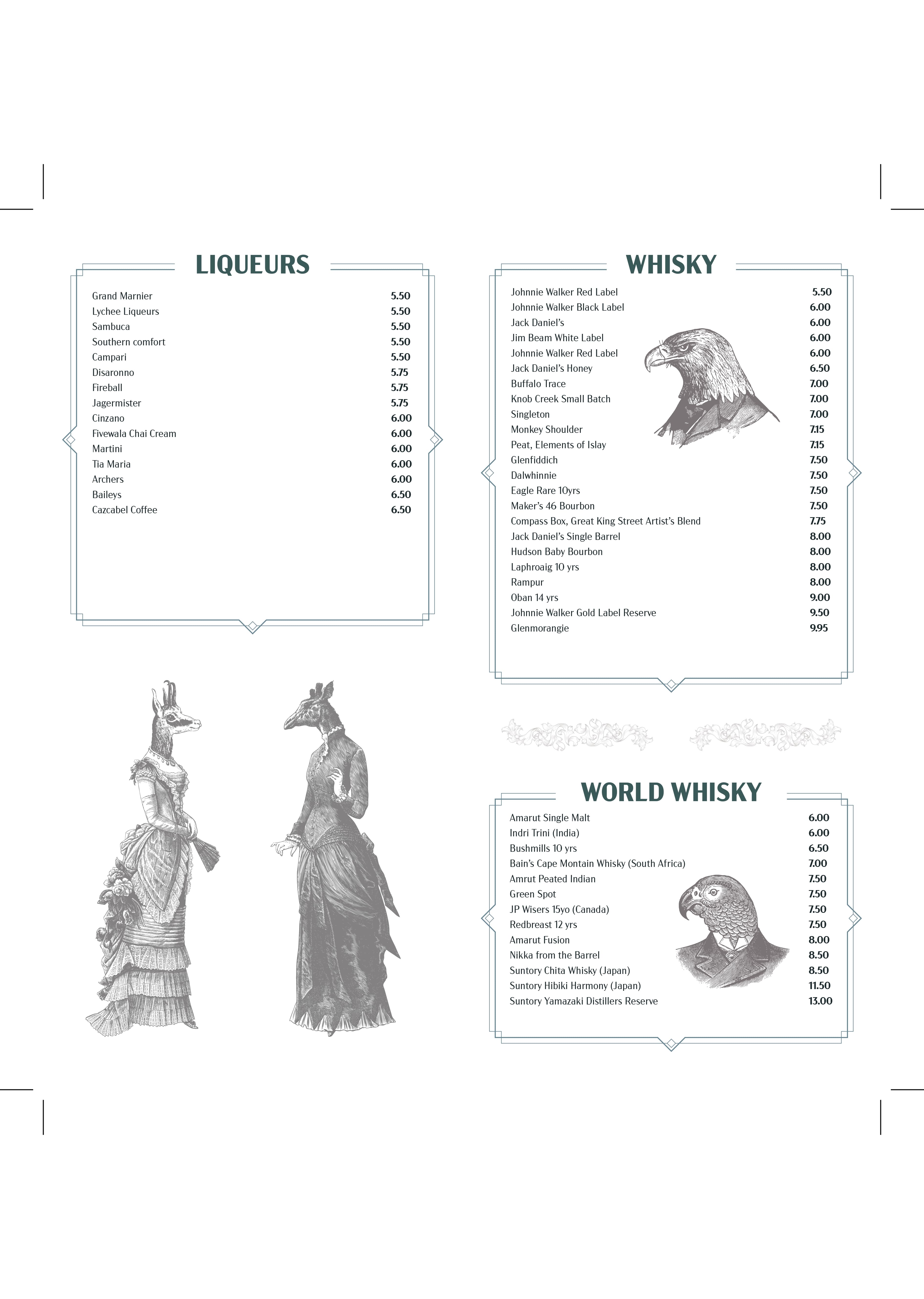 Drinks menu page 5
